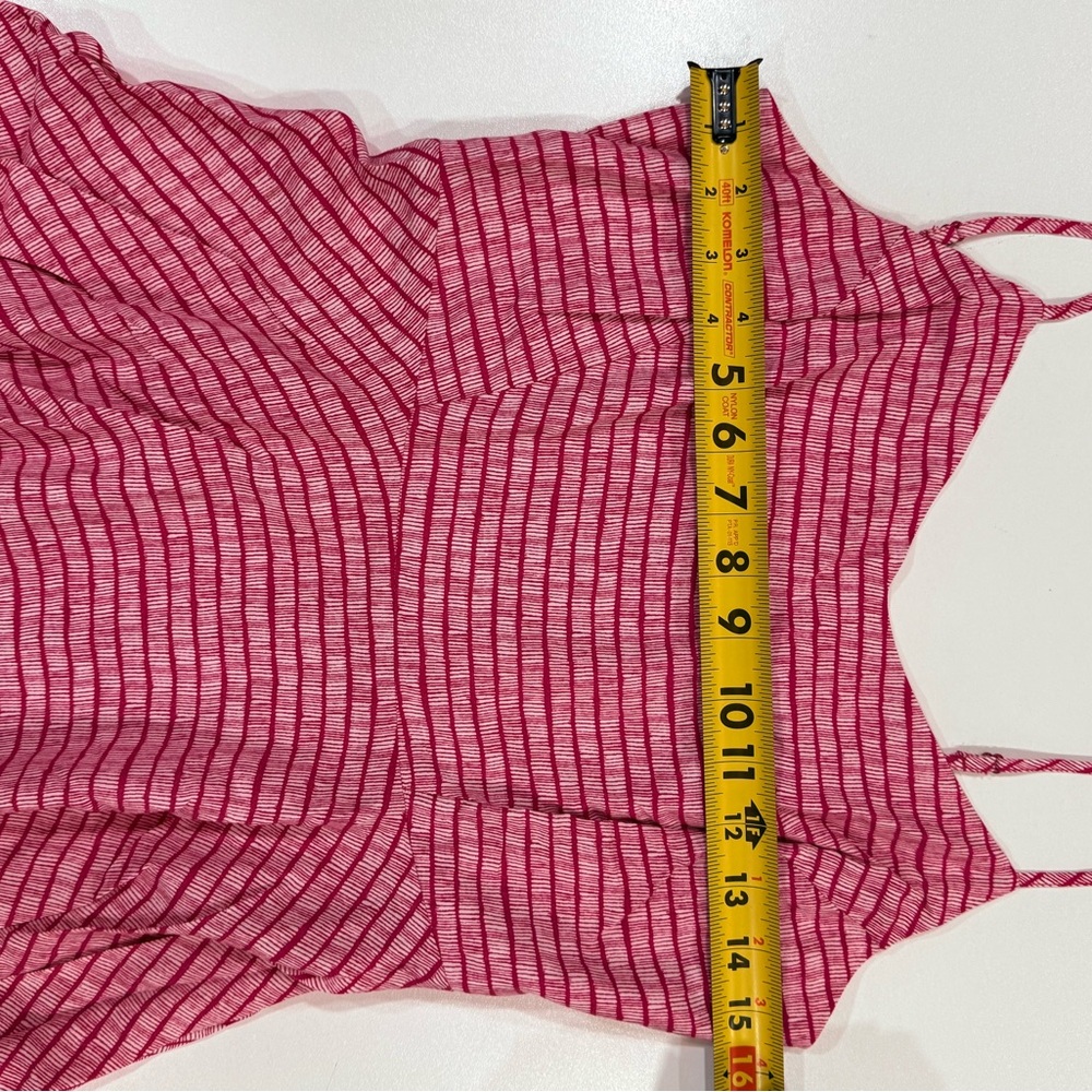 Old Navy Pink Striped Fit & Flare Sundress Mini | A-Line | Size M - Picture 8 of 15